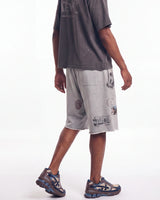 Boredom Kills Message Sweatshorts Grey