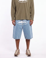 Corteiz Island Denim Short Stonewash