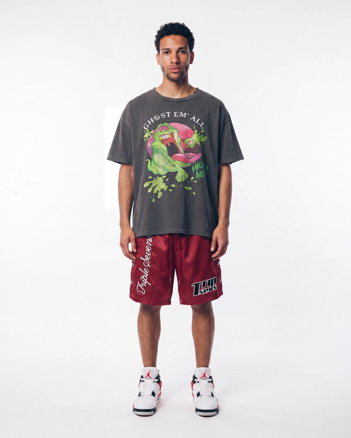 Triple Sevens Ghost Em Tee Black