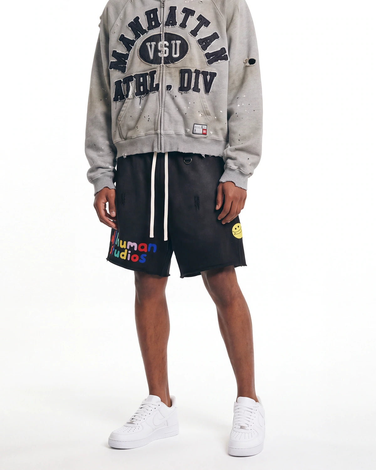 All Human Honey Moon Shorts V2 Black