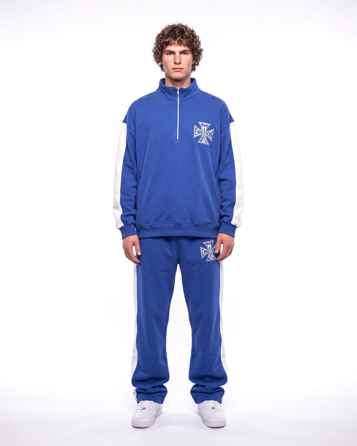 Mixed Emotions Quarter Pants Blue
