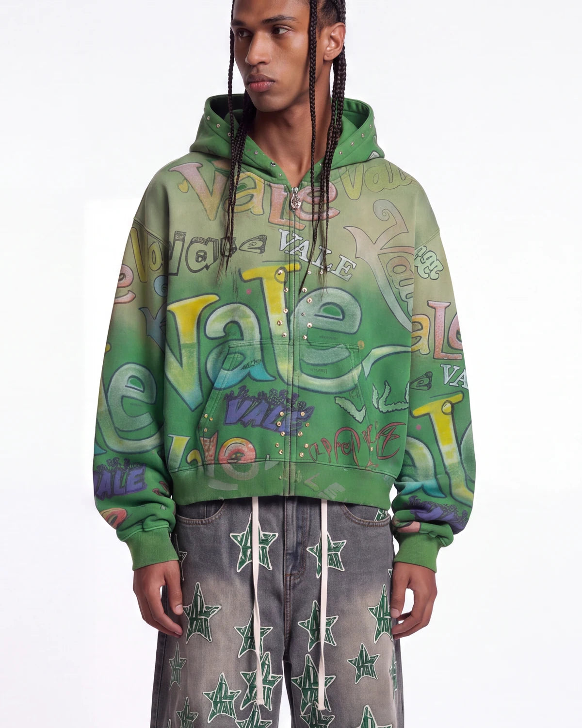 Vale Forever Spearmint Zip Up Hoodie Green