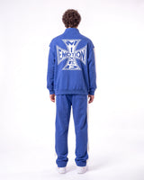 Mixed Emotions Quarter Zip Up Jacket Blue