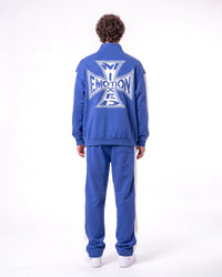 Mixed Emotions Quarter Zip Up Jacket Blue