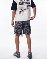 Saint Vanity Summer Camo Cargo Shorts