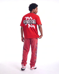 Mixed Emotions Garage Tee Red
