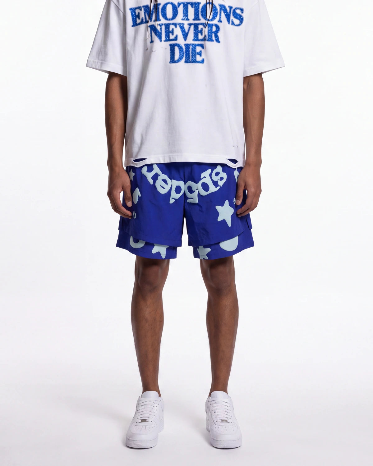 Sp5der Beluga Double Layer Short Tory Blue
