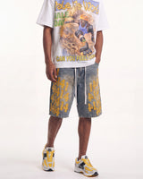 Vale Forever Lucky Charms Jorts Blue/Yellow