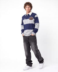 Godspeed Classic Field Rugby Shirt Navy/Heather