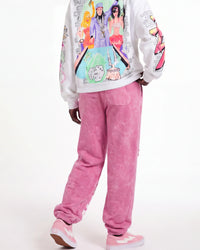 Vertabrae C-2 Distressed Sweatpants Washed Pink