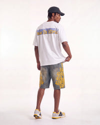 Vale Forever Lucky Charms Jorts Blue/Yellow