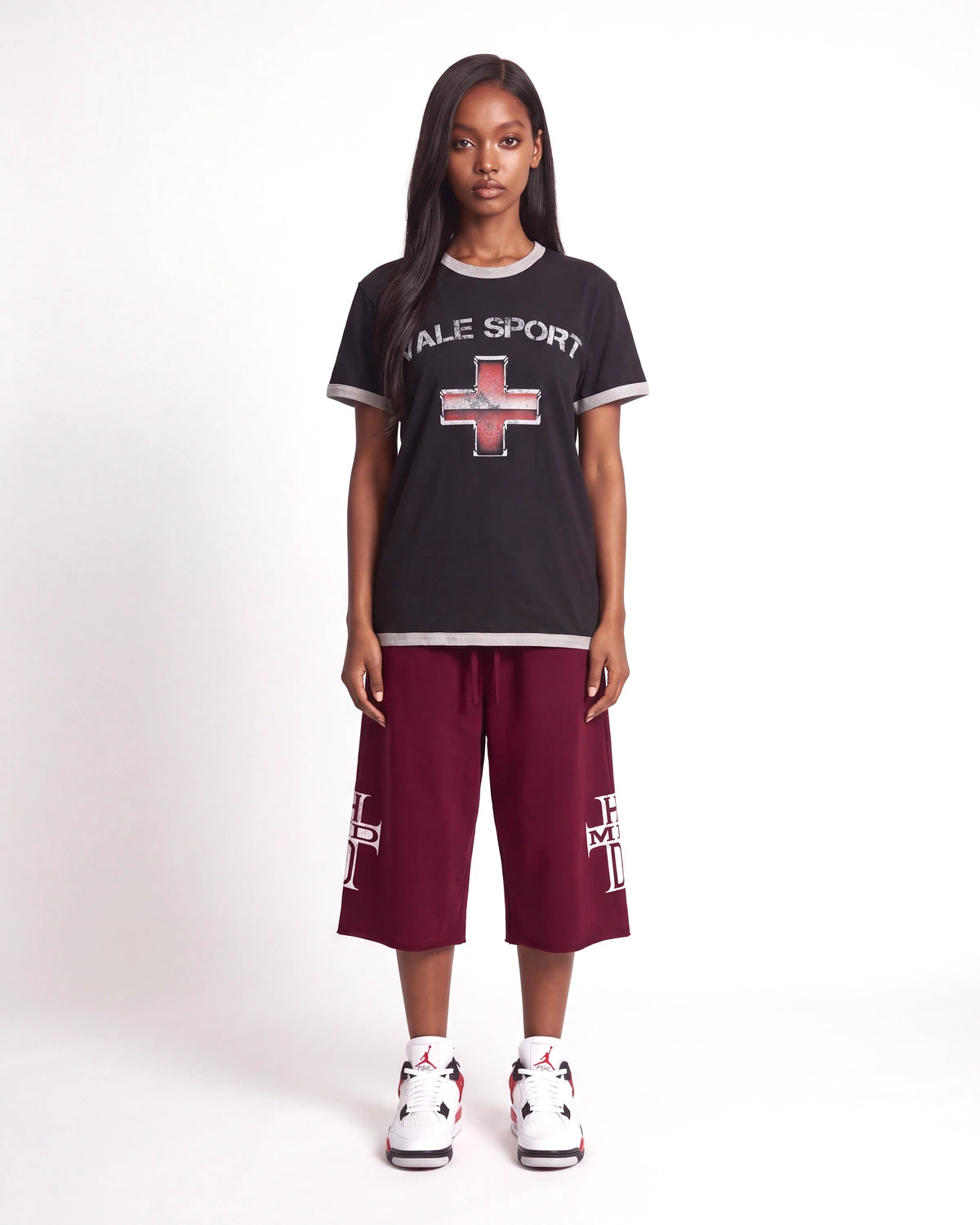 HMDD Holy Cross 3/4 Shorts Maroon