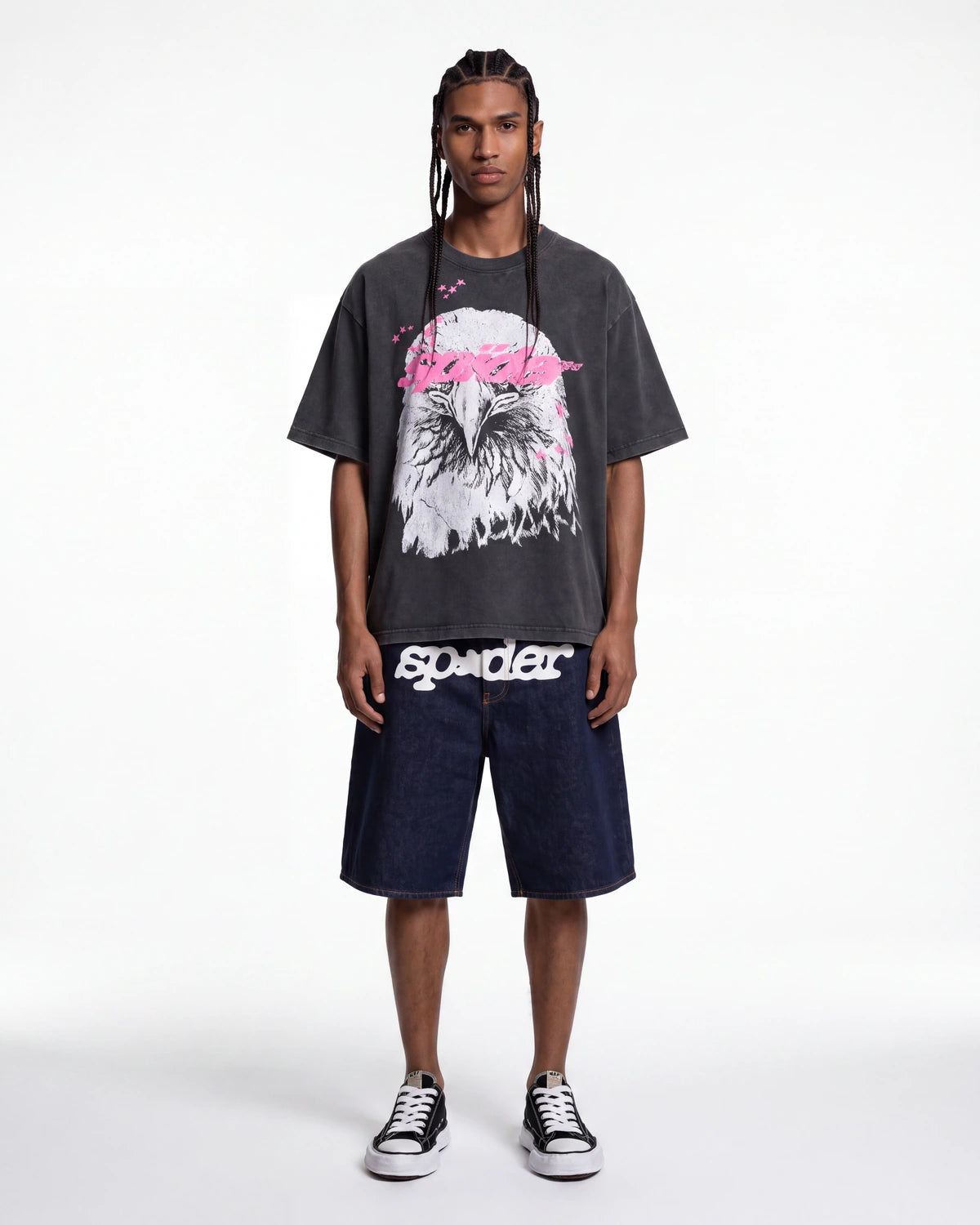 Sp5der Screaming Eagle Tee Onyx