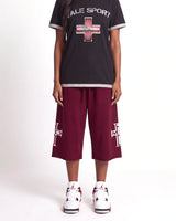 HMDD Holy Cross 3/4 Shorts Maroon
