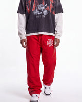 Mixed Emotions Classic Nylon Pant Red