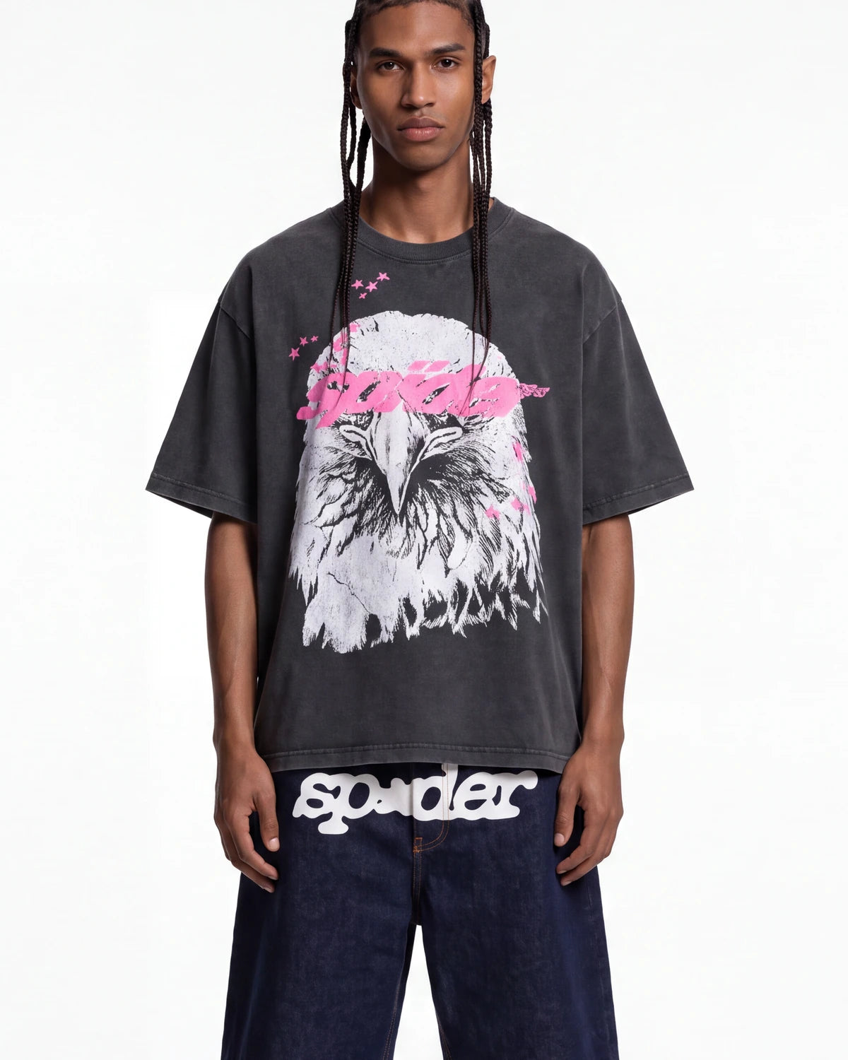Sp5der Screaming Eagle Tee Onyx