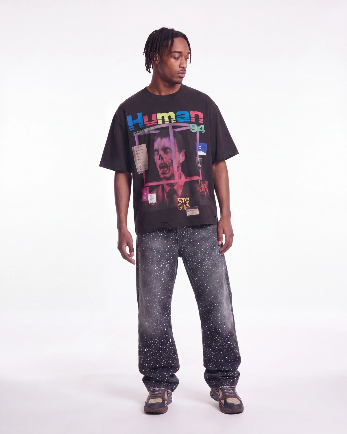 All Human BSOD Tee Black