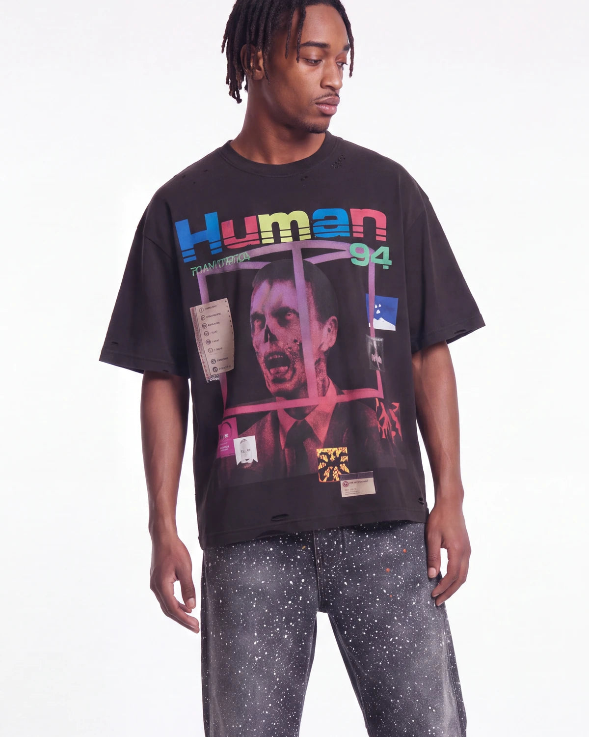 All Human BSOD Tee Black