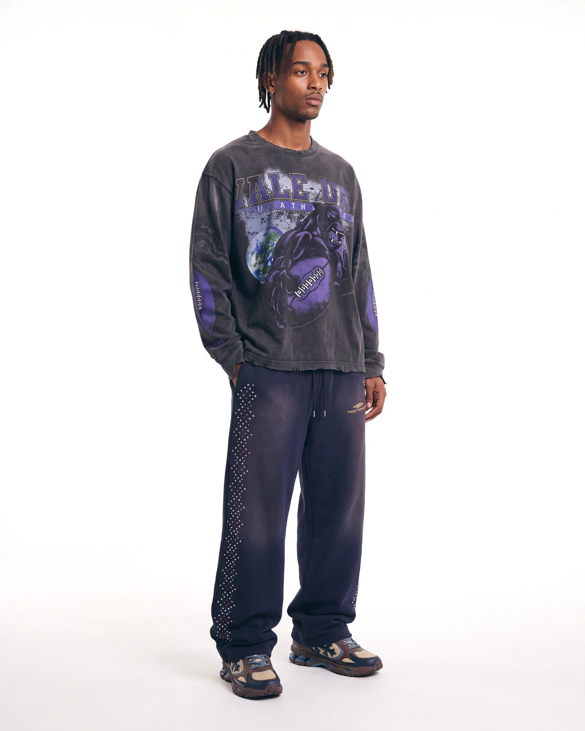 HMDD Crystal Sweatpants Navy