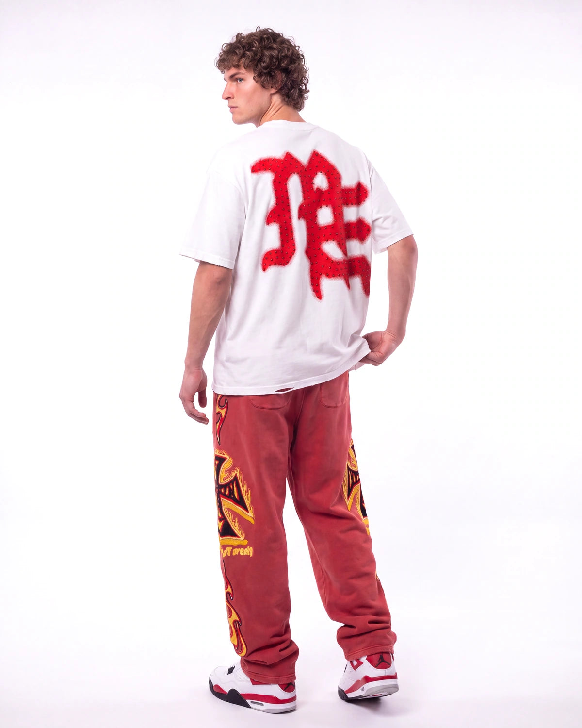 Vale Forever La Flare Sweatpants Red