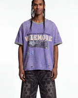 Vale Forever Camp Ringer Tee Lake Purple