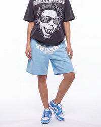 Sp5der OG Web Sweatshorts Sky Blue