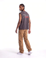 Triple Sevens Flared Denim Khaki