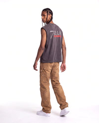 Triple Sevens Flared Denim Khaki