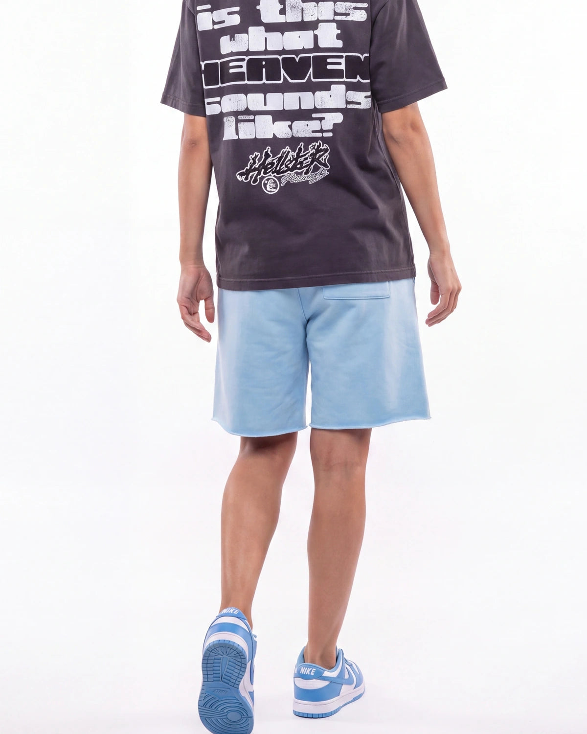Sp5der OG Web Sweatshorts Sky Blue