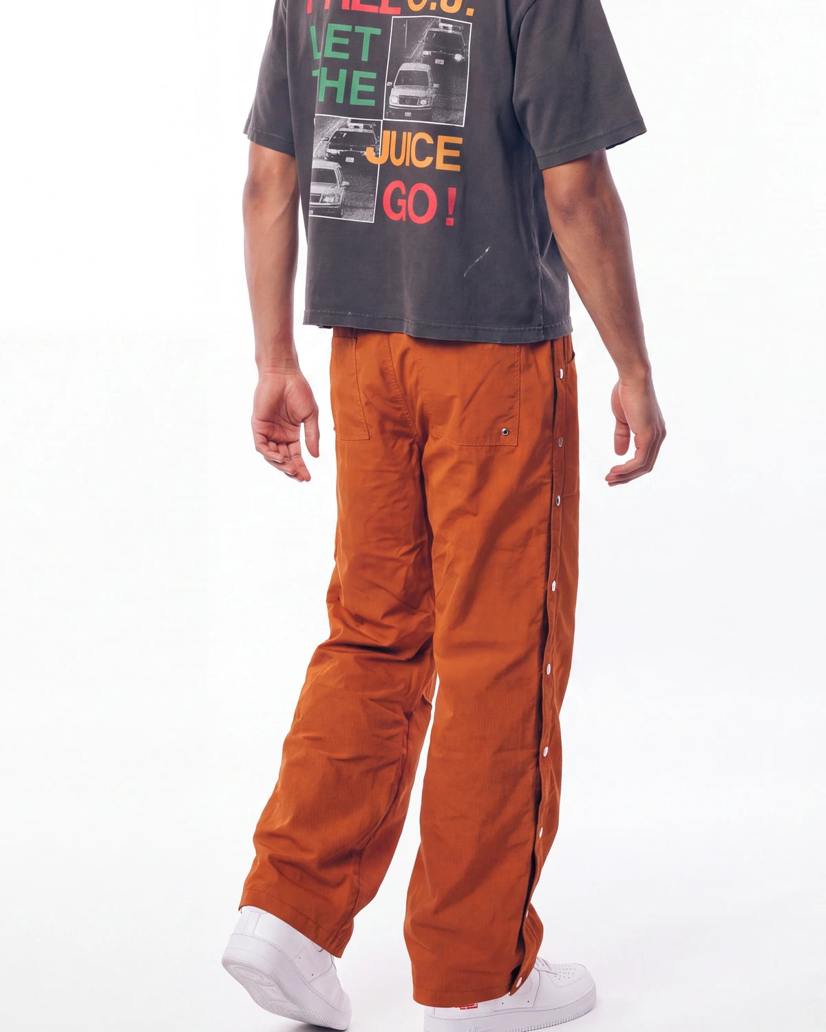 Saint Vanity Nylon Pants Orange