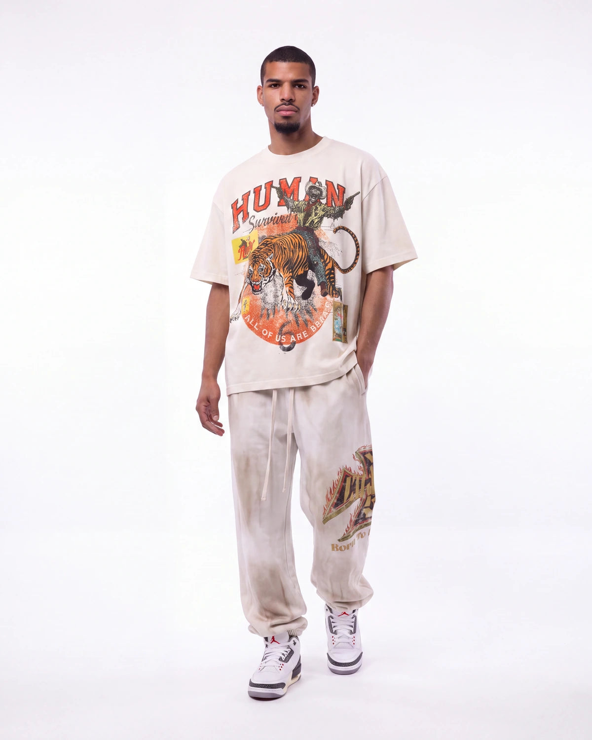 All Human I'm Gone Tee Cream