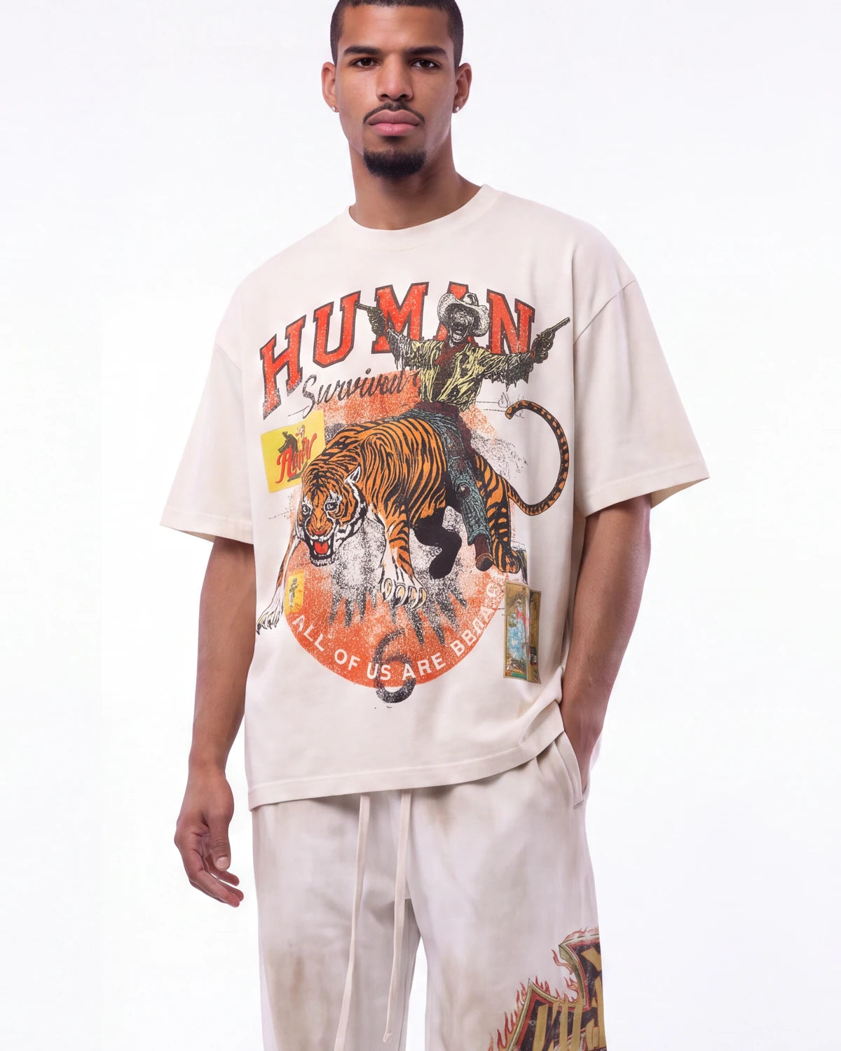 All Human I'm Gone Tee Cream