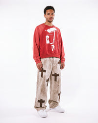 Bottega Desires Fire Of Desires Crewneck Red