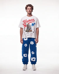 Denim Tears Blue Cotton Wreath Sweatpants