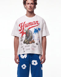 All Human Love Me, Hate Me Tee White