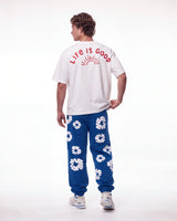 Denim Tears Blue Cotton Wreath Sweatpants