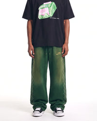 HMDD Crystal Sweatpants Green