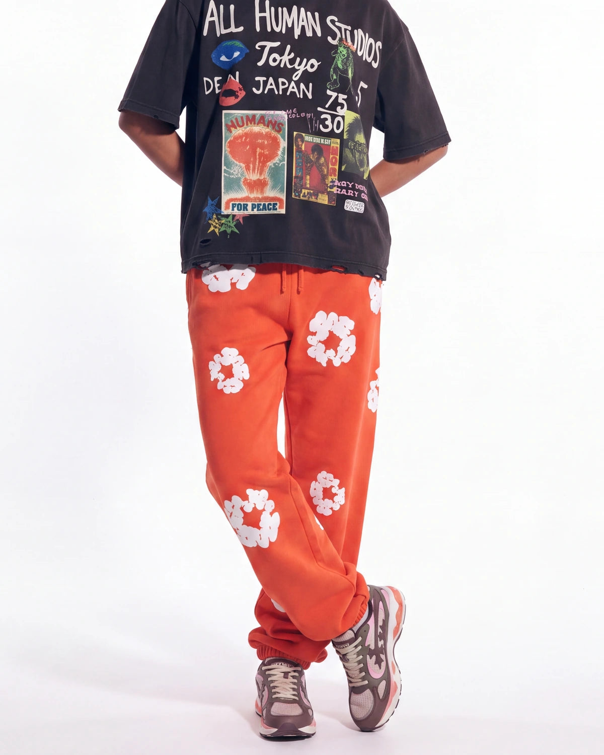 Denim Tears Cotton Wreath Sweatpants Orange