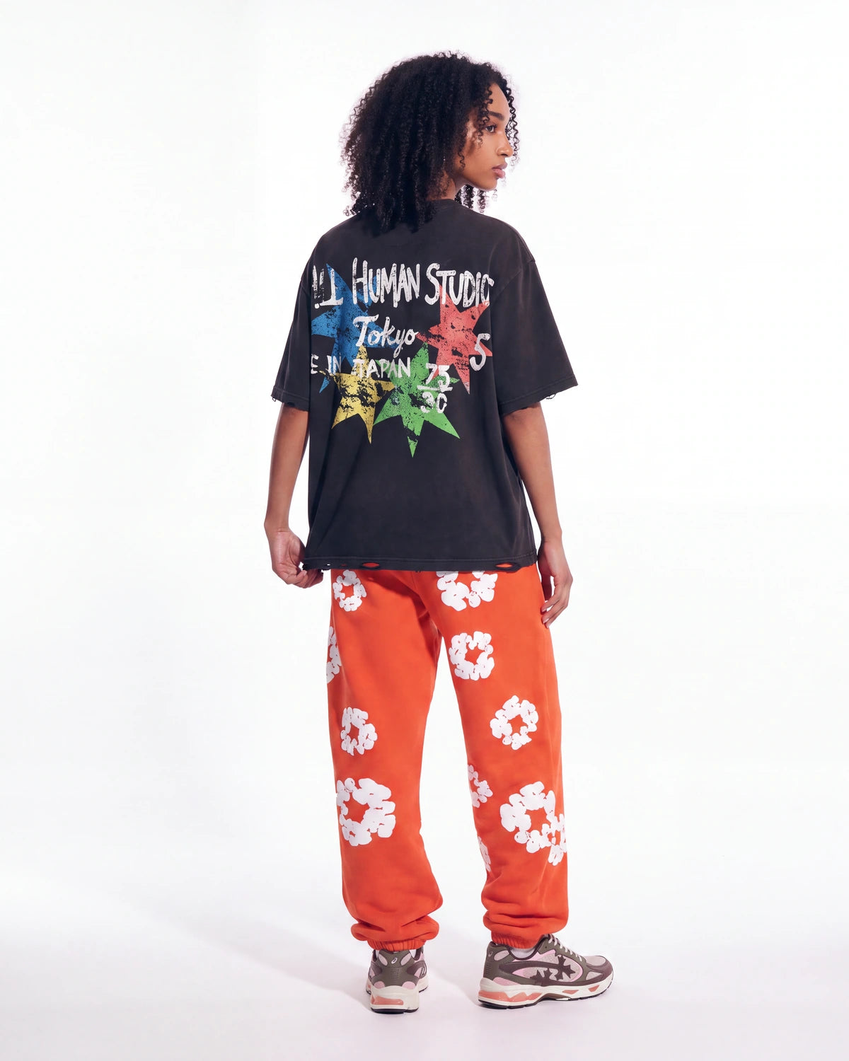 Denim Tears Cotton Wreath Sweatpants Orange