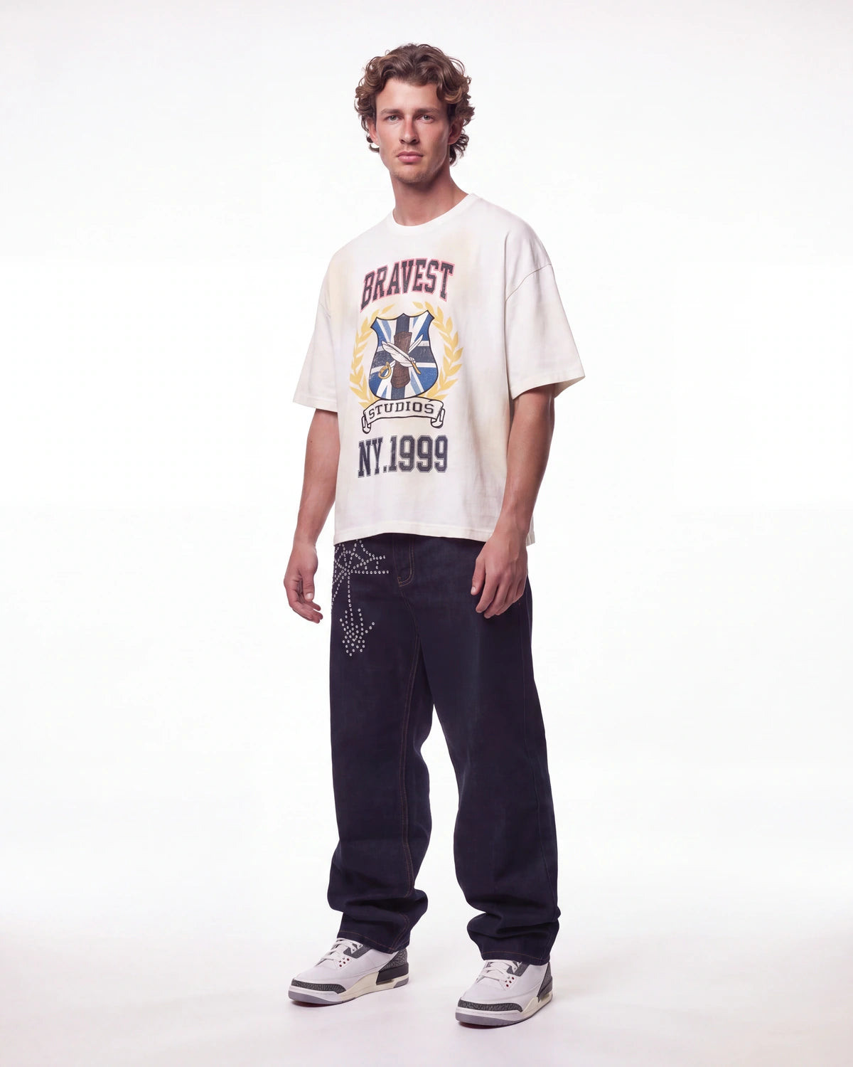 Bravest Studios Crest Tee White