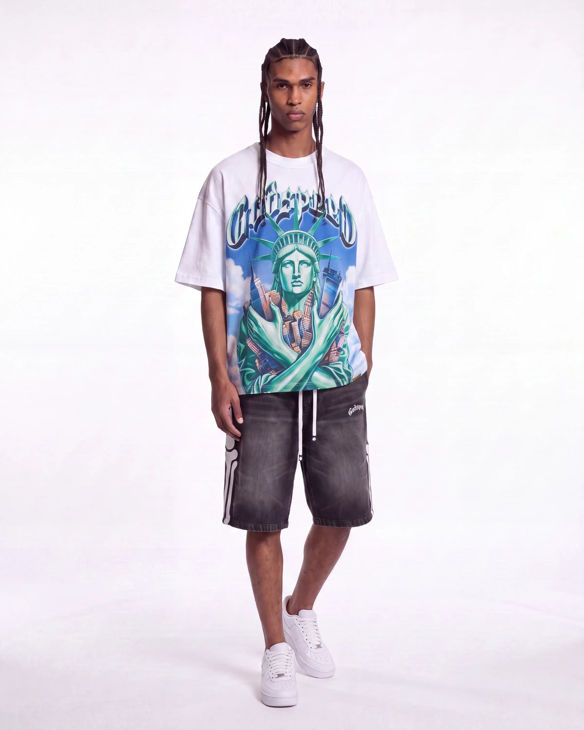 Godspeed Empire Guardian Tee White