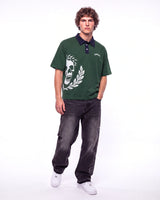Godspeed Oversized Victor Crest Polo Green/Navy