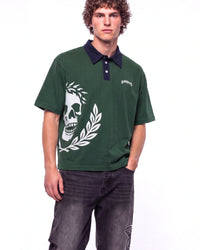 Godspeed Oversized Victor Crest Polo Green/Navy