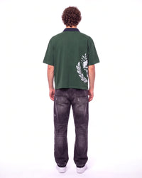 Godspeed Oversized Victor Crest Polo Green/Navy