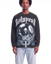 Godspeed 8Ball CP L/S Tee Black