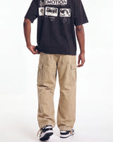 Vale Forever Creamsicle Cargo Pants cream, waist-down rear view on model showing the cargo pockets