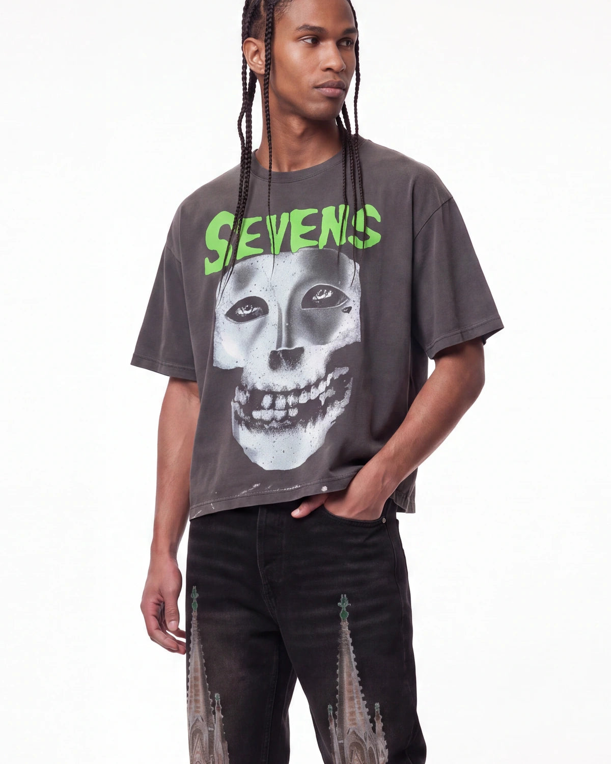 Triple Sevens Iron Face Tee Black