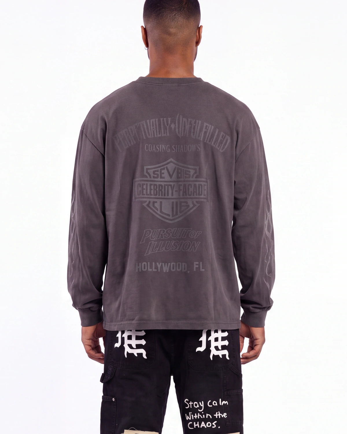 Triple Sevens Harley L/S Tee Black