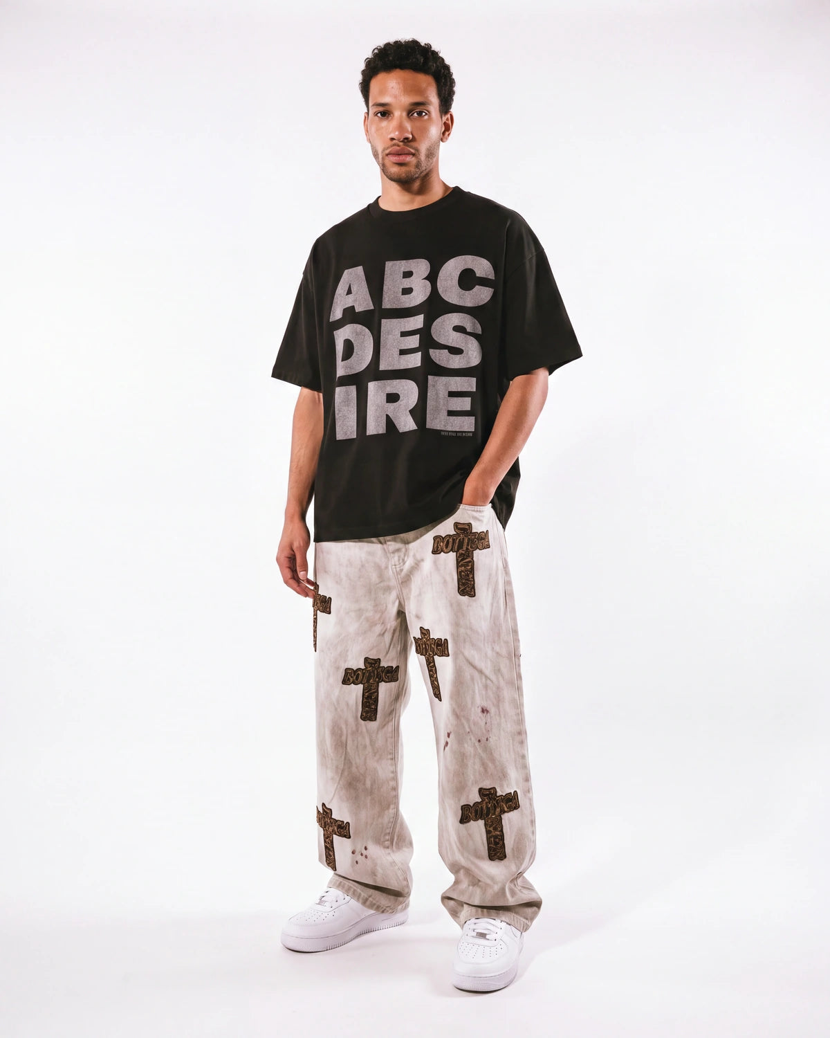 Bottega Desires Holy Grail Denim Pants Dirty White