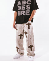 Bottega Desires Holy Grail Denim Pants Dirty White